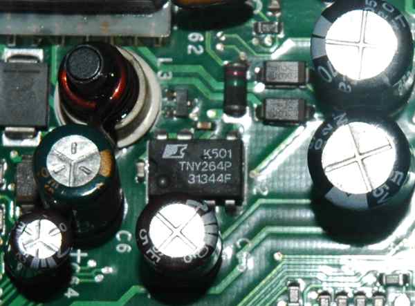 kontroler przetwornicy Power Integrations TNY264 uszkodzony